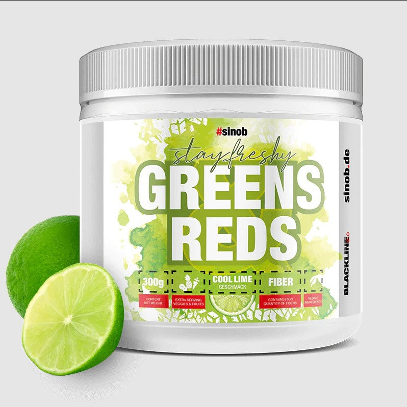 Greens & Reds Pulver - Superfood Blend with Fiber, Vitamins ...